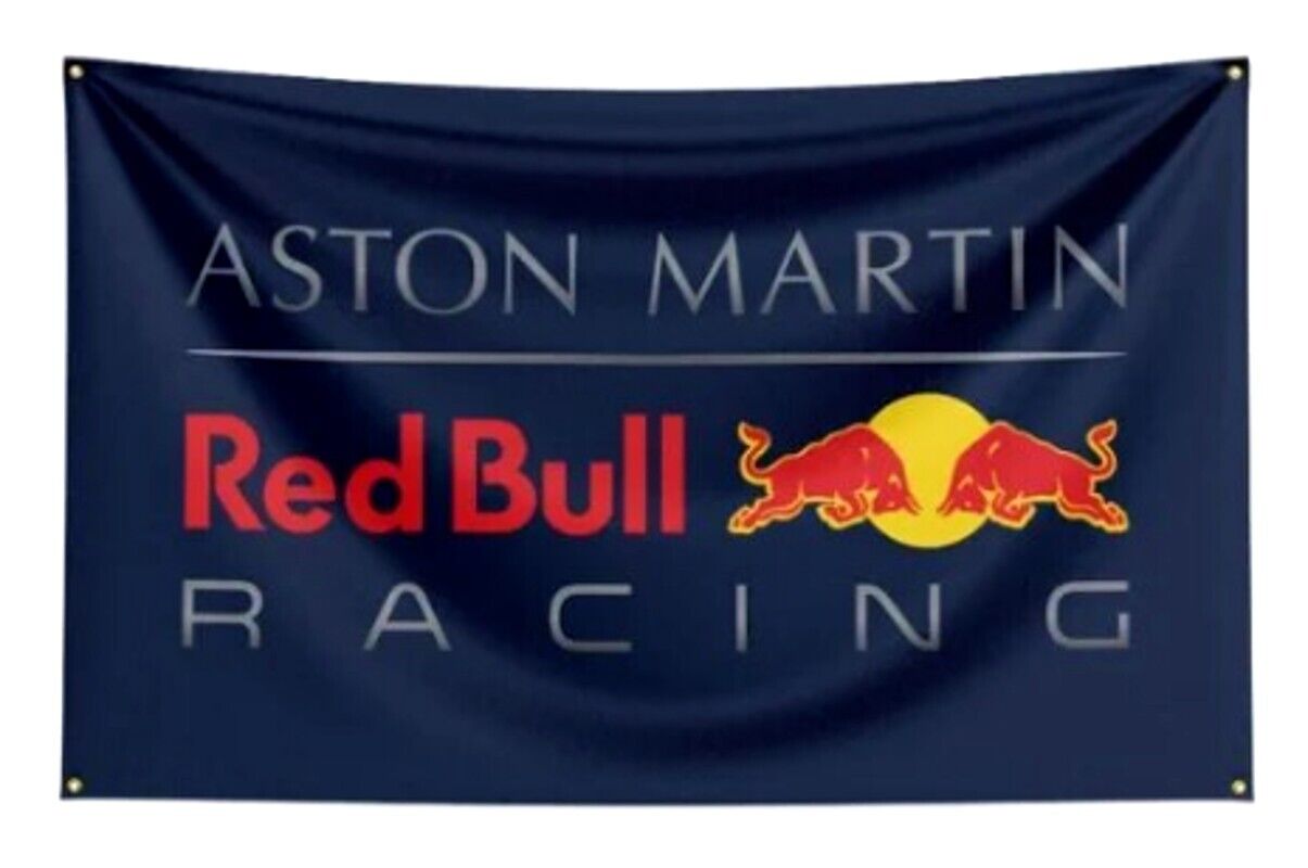 Red Bull Aston Martin Racing Flag Banner 3 ft x 5 ft NEW! Cozy Home Treasures